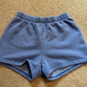 Blue TNA cozy fleece shorts XS